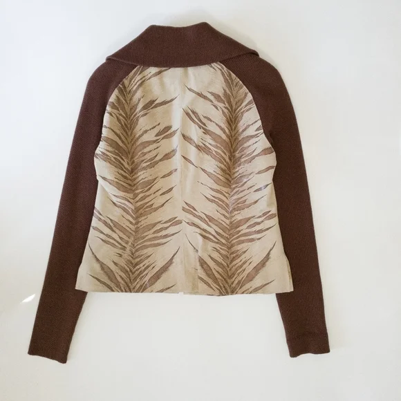 Baby Phat Vintage Genuine Leather Animal Print High Collar Jacket - Picture 9 of 13